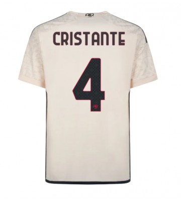 Maillot de foot AS Roma Bryan Cristante #4 Extérieur 2023-24 Manches Courte